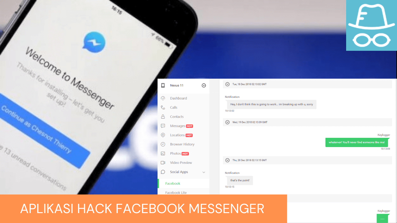 Cara Hack Facebook Messenger Lewat HP
