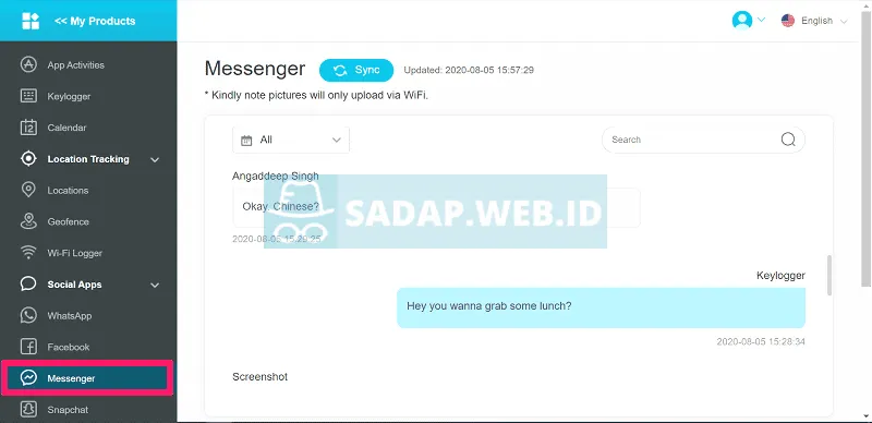 Hack Aplikasi Messenger - KidsGuard Pro