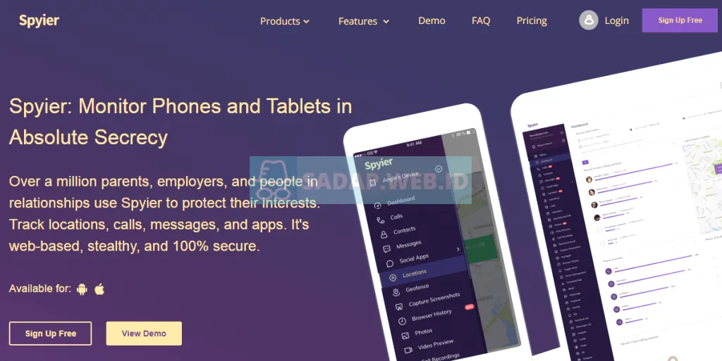 Aplikasi Sadap iPhone dan iPad - AiSpyer