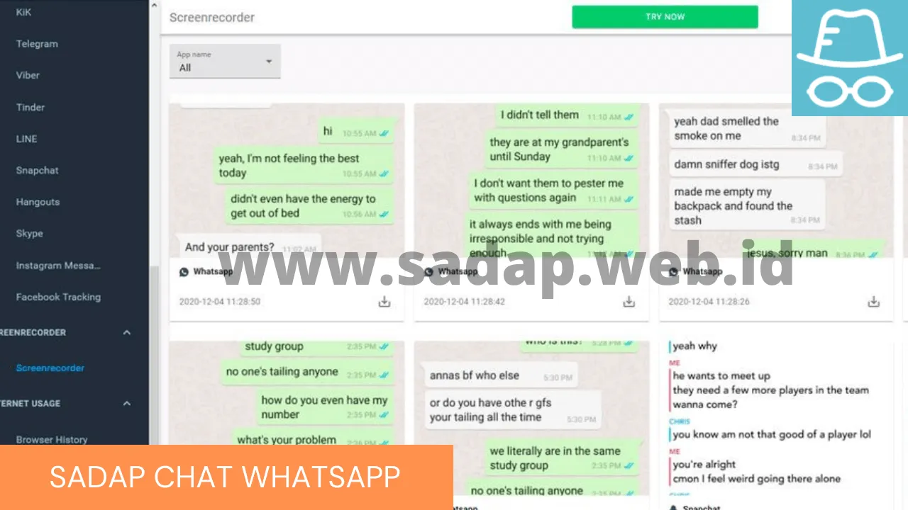 Sadap Obrolan Chat WhatsApp
