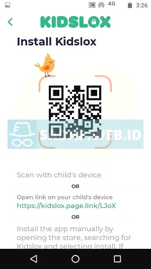 Instal Kidslox di iPhone