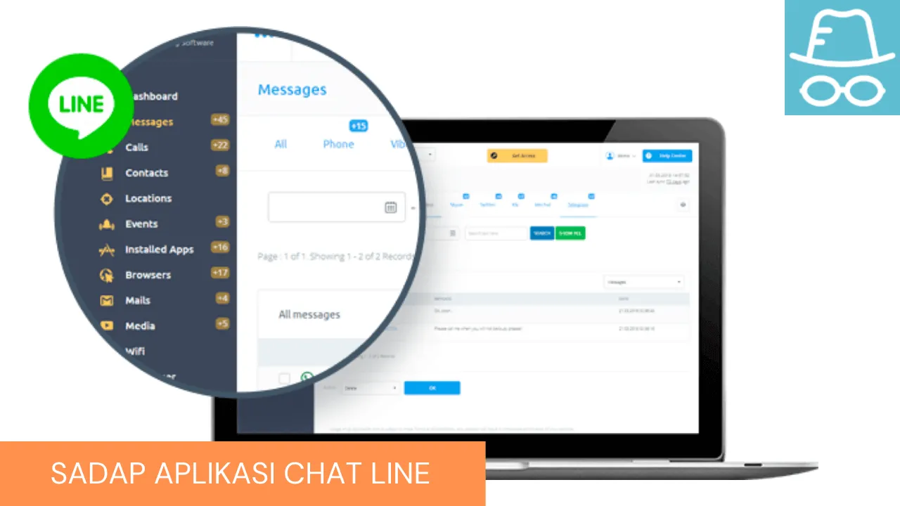 Penyadap Aplikasi Chat Line - Android & iPhone