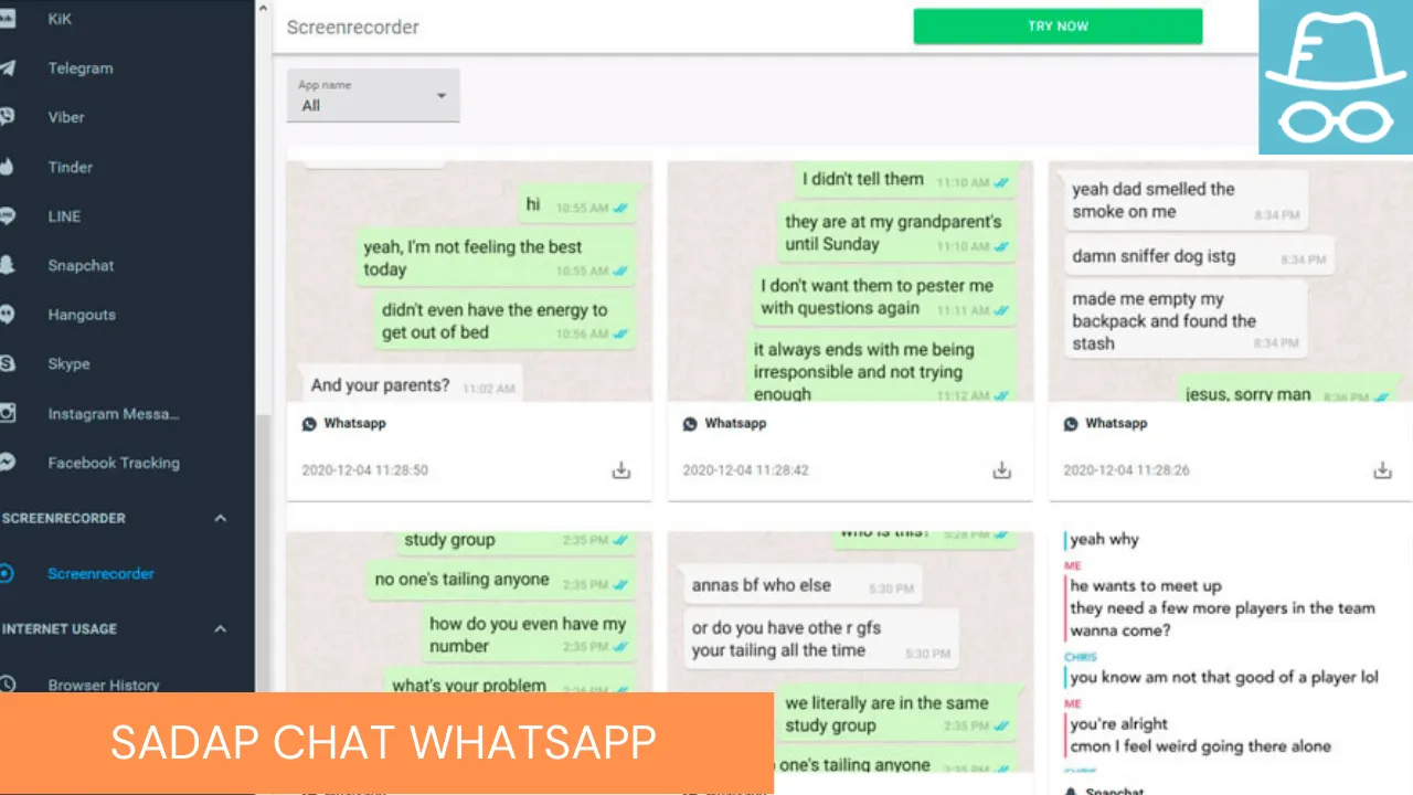 Penyadap Obrolan Chat WhatsApp - mSpy