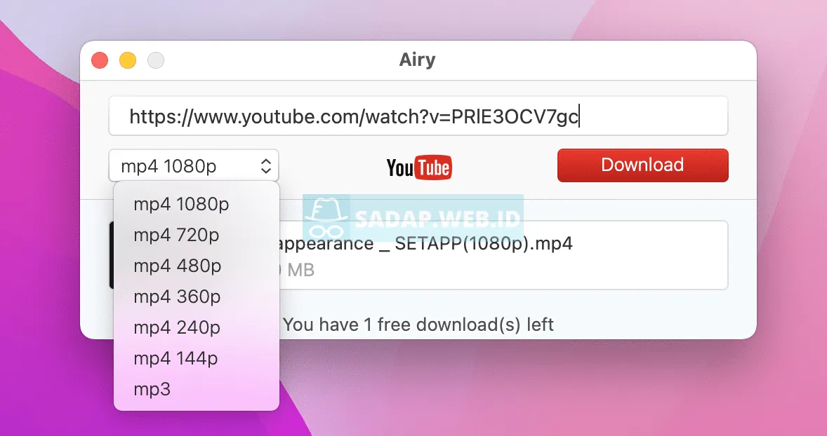 Aplikasi Download Video Youtube Dengan Airy
